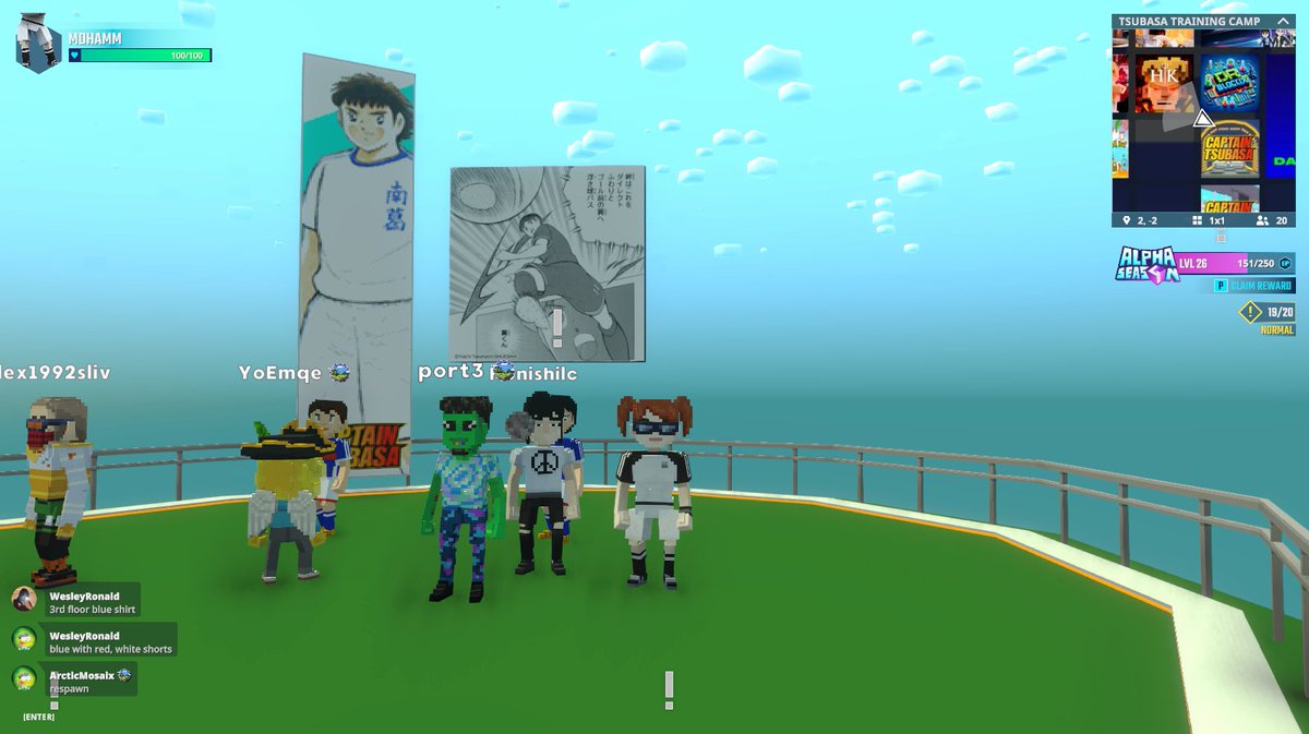 ⚽ Even Tsubasa needs to hit training camp before bringing home another championship🏅Come train with me in <a href="/TheSandboxGame/">The Sandbox</a> register-landings.sandbox.game/alphaseason4-s… #TheSandbox #AlphaSeason4 #AS4SocialChallenge