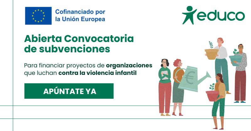 Educo_ONG's tweet photo. 📢Convocatoria #InfanciaLibreDeViolencia abierta

Desde hoy, las ONG que trabajan para erradicar la #ViolenciaContraLaInfancia ya pueden presentar su proyecto.

Regístrate en https://t.co/LMWkTx6B01 y sube tu proyecto (hasta el 3 de enero)

Proyecto cofinanciado por @eu_justice. https://t.co/nqdyIWrgbT
