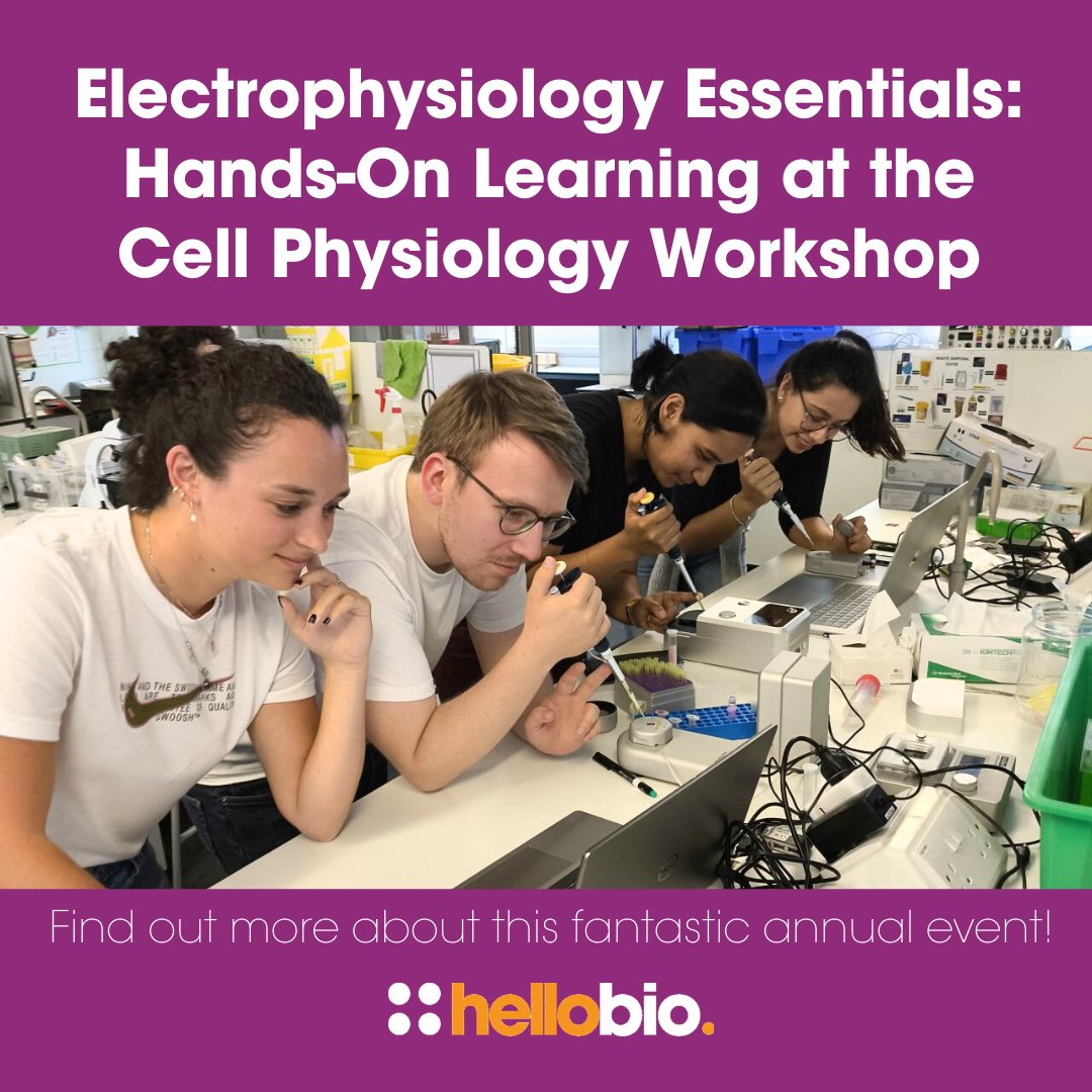 Hello Bio (@hello_bio) on Twitter photo Electrophysiology skills are essential for neuroscientists, so how can you get to grips with the fundamentals? 🧠
The <a href="/CPW_Liverpool/">Cell Physiology Workshop</a> offers attendees the chance to learn theory & practice techniques 🔬
Dr Sean Brennan told us more: ow.ly/XYcN50TWrIJ
#electrophysiology Electrophysiology skills are essential for neuroscientists, so how can you get to grips with the fundamentals? 🧠
The <a href="/CPW_Liverpool/">Cell Physiology Workshop</a> offers attendees the chance to learn theory & practice techniques 🔬
Dr Sean Brennan told us more: ow.ly/XYcN50TWrIJ
#electrophysiology