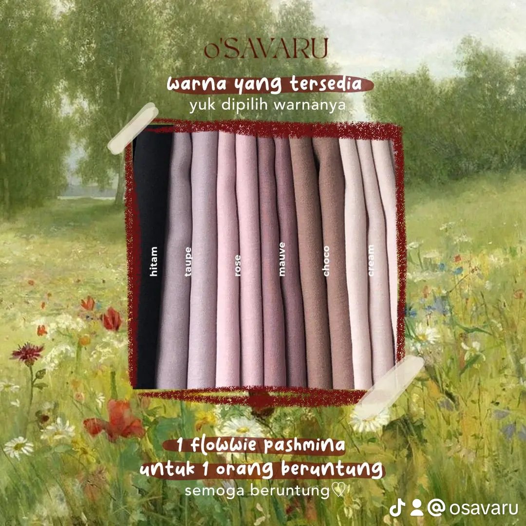 simsilmi's tweet photo. Hi guys!!
Dukung small bussiness aku yuk😁
Mumpung lagi ada giveaway nihh lumayan dapet pashmina gratiss
Kepoin ig @osavaru yaaaaa💗

#Giveaway #giveawayindonesia #pashmina https://t.co/87rFXFIdvb