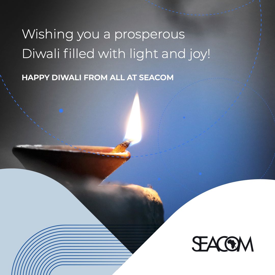 May the festival of lights fill your life with joy and happiness. Happy Diwali, from SEACOM.

#Diwali #FestivalOfLights #DiwaliCelebration