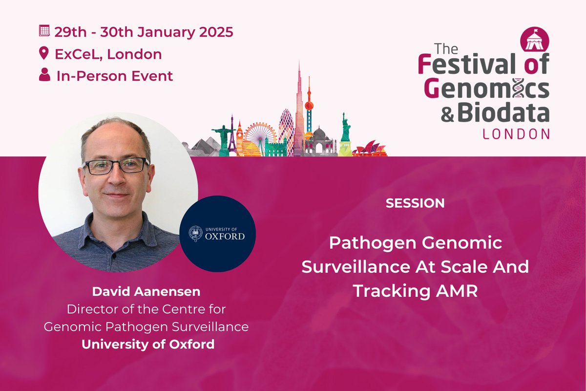 Front Line Genomics (@flgenomics) on Twitter photo #AMR is one of the biggest public health threats of our lifetimes. <a href="/DAanensen/">David Aanensen</a>, Director of the Centre for Genomic Pathogen Surveillance, <a href="/UniofOxford/">University of Oxford</a>) will be joining us at #FOG2025 to discuss the role of genomics in fight against resistance. Register now: hubs.la/Q02VPQvP0 #AMR is one of the biggest public health threats of our lifetimes. <a href="/DAanensen/">David Aanensen</a>, Director of the Centre for Genomic Pathogen Surveillance, <a href="/UniofOxford/">University of Oxford</a>) will be joining us at #FOG2025 to discuss the role of genomics in fight against resistance. Register now: hubs.la/Q02VPQvP0