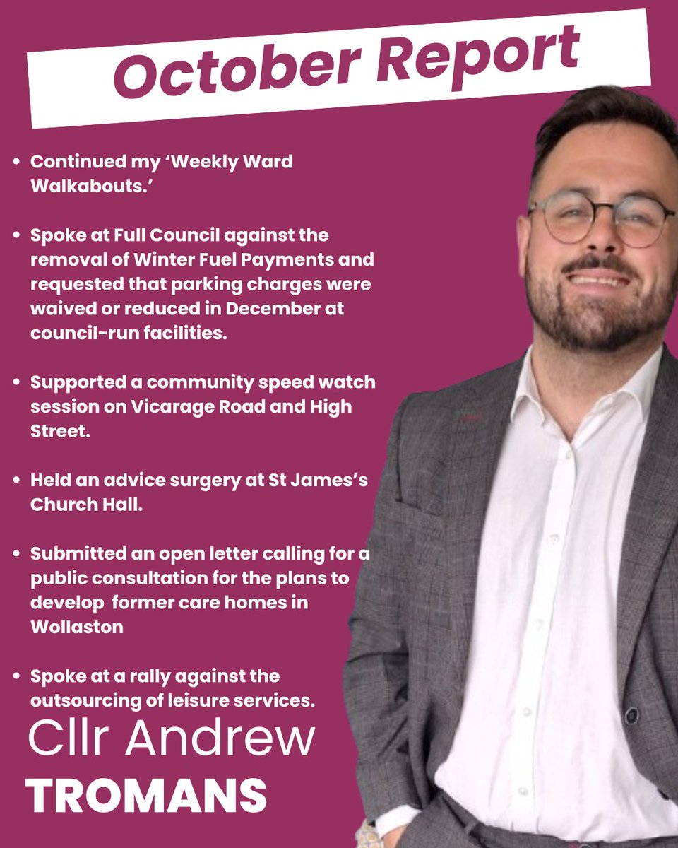 CllrTromans's tweet image. 🎃 October has gone scarily quick 🎃
Here are the highlights from the last month 👇
📲 As ever, let me know if can help with anything in your area