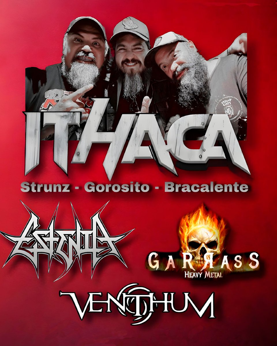 SHOW ITHÁCA Strunz - Gorosito - Bracalente 
 📅Viernes 08 de Noviembre - 21:30Hs
 📍Limbo Pub - Guemes 1361; Paraná
🎟️ticketway.com.ar