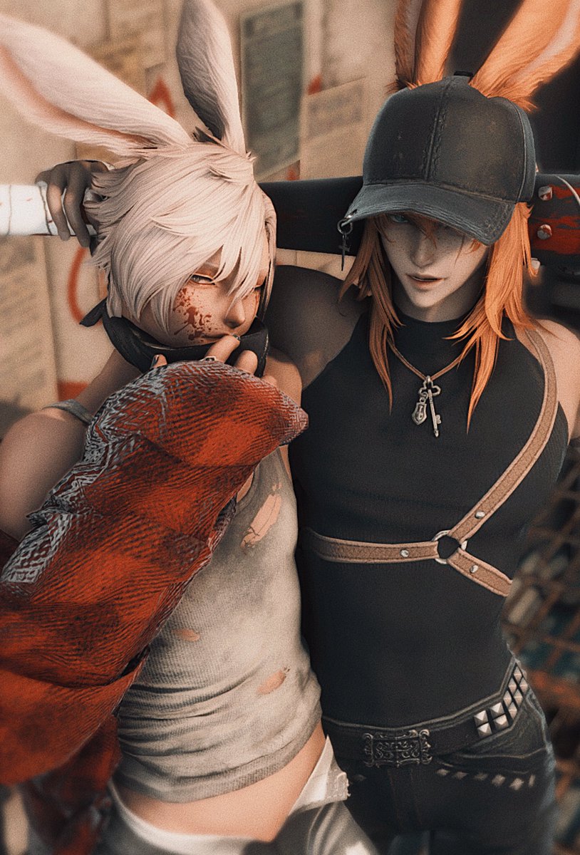 Happy Halloween from the boys 
🐰🔪🐰