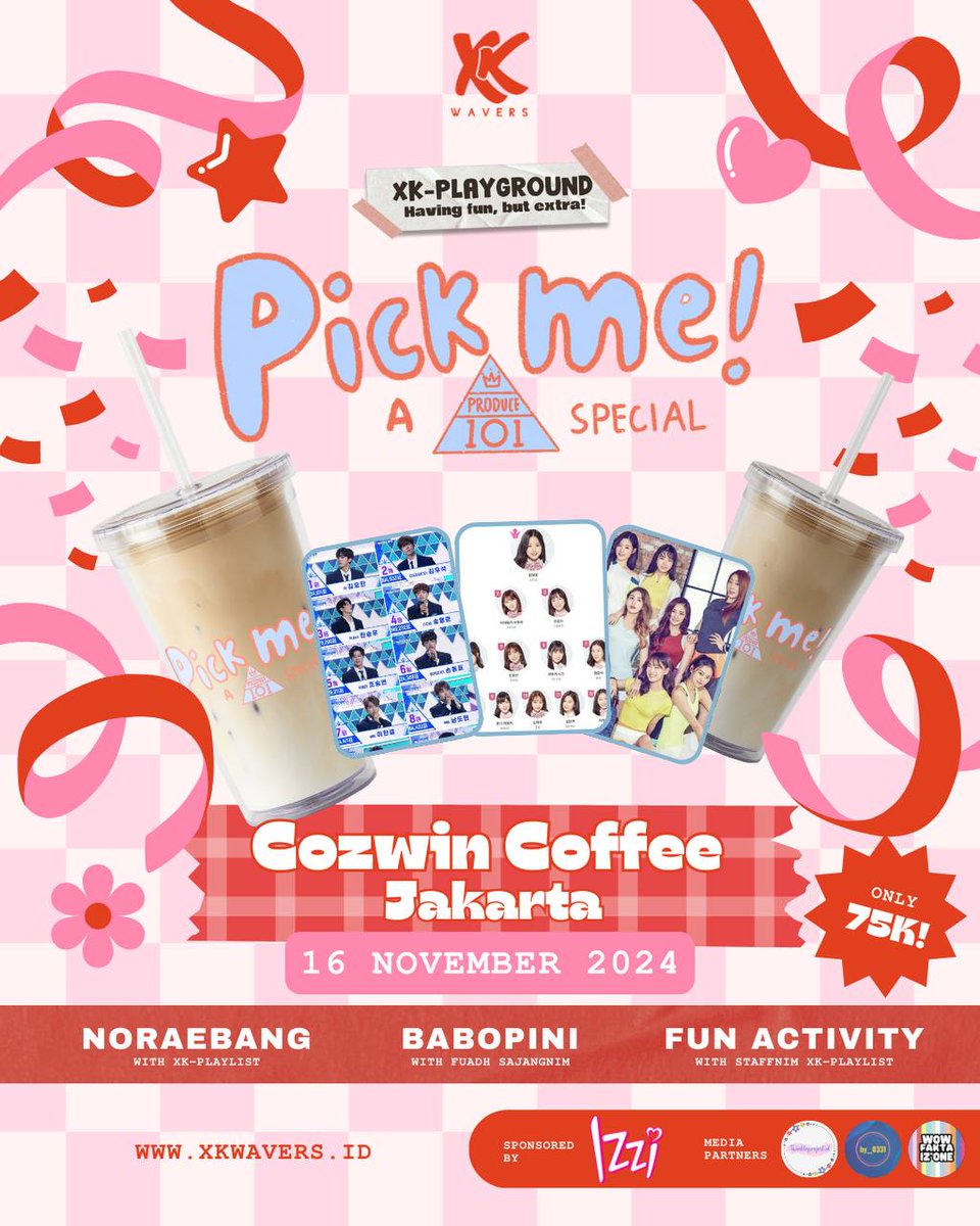 1twinkleproject's tweet photo. Buruan daftar karena seat terbatasss😱
▶️ https://t.co/AcGdxYk0zG ◀️
Atau klik link di bio
@/xkwavers dan @/fuadhnaim (ig)

#xk #xkwavers #xkplayground #produce101 #producex101 #produce48 #wannaone #izone #x1 #ioi #kpop #kpopidol #kpopers #eventjakarta #eventkpopjakarta https://t.co/cHVrCgCbGL