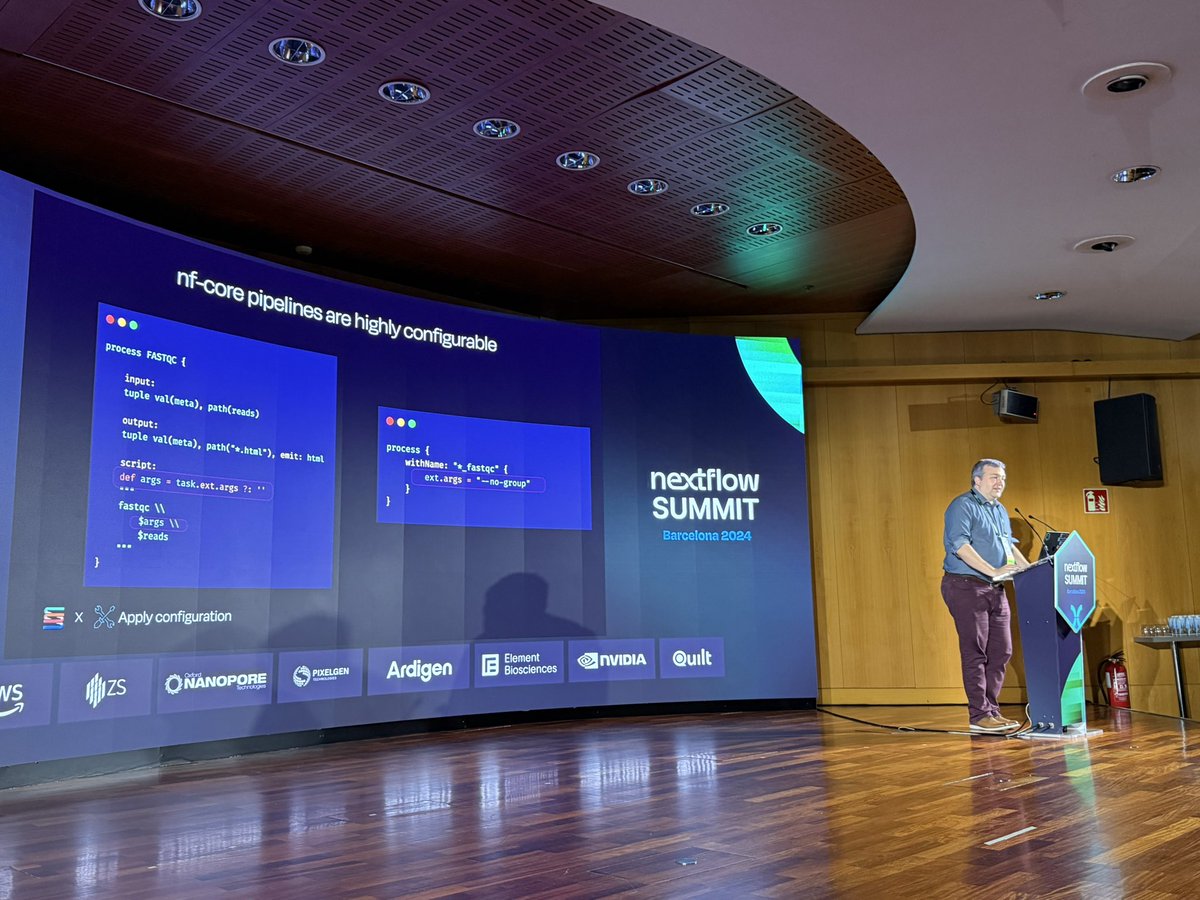 Great hearing from <a href="/kenibrewer/">Ken Brewer</a> about how NOT to contribute to <a href="/nf_core/">nf-core</a> 😆

Really good to explain how we build our tools to be flexible and extensible 🚀