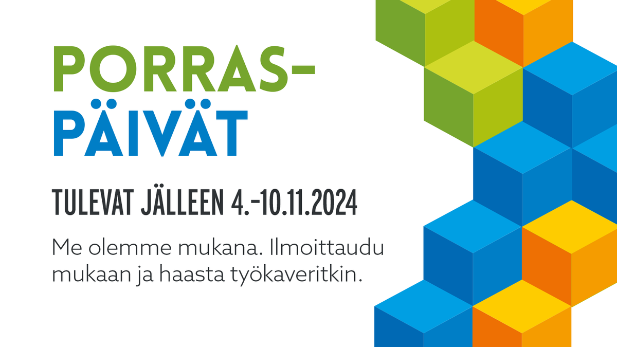 Porraspäiviä vietetään ensi viikolla 4.–10.11. Tämän vuoden kampanjaan on ilmoittautunut jo lähes 180 työyhteisöä sekä useita kymmeniä yksityishenkilöitä. Onhan teidänkin työpaikka mukana tänä vuonna? Tai tuuthan sä ainakin mukaan? Hyvin ehtii vielä ilmoittautua niin yksin kuin