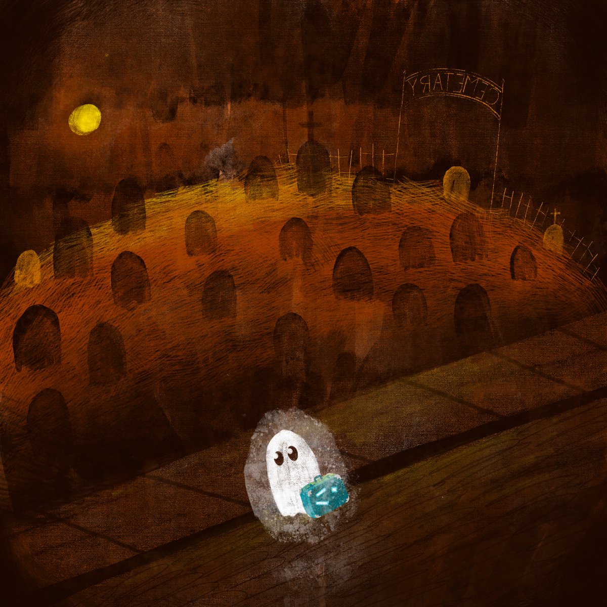Happy Halloween friends!  

Wherever your HALLOWEEN night takes you… safe travels and don’t forget your candy!

#kidlitart #Halloween