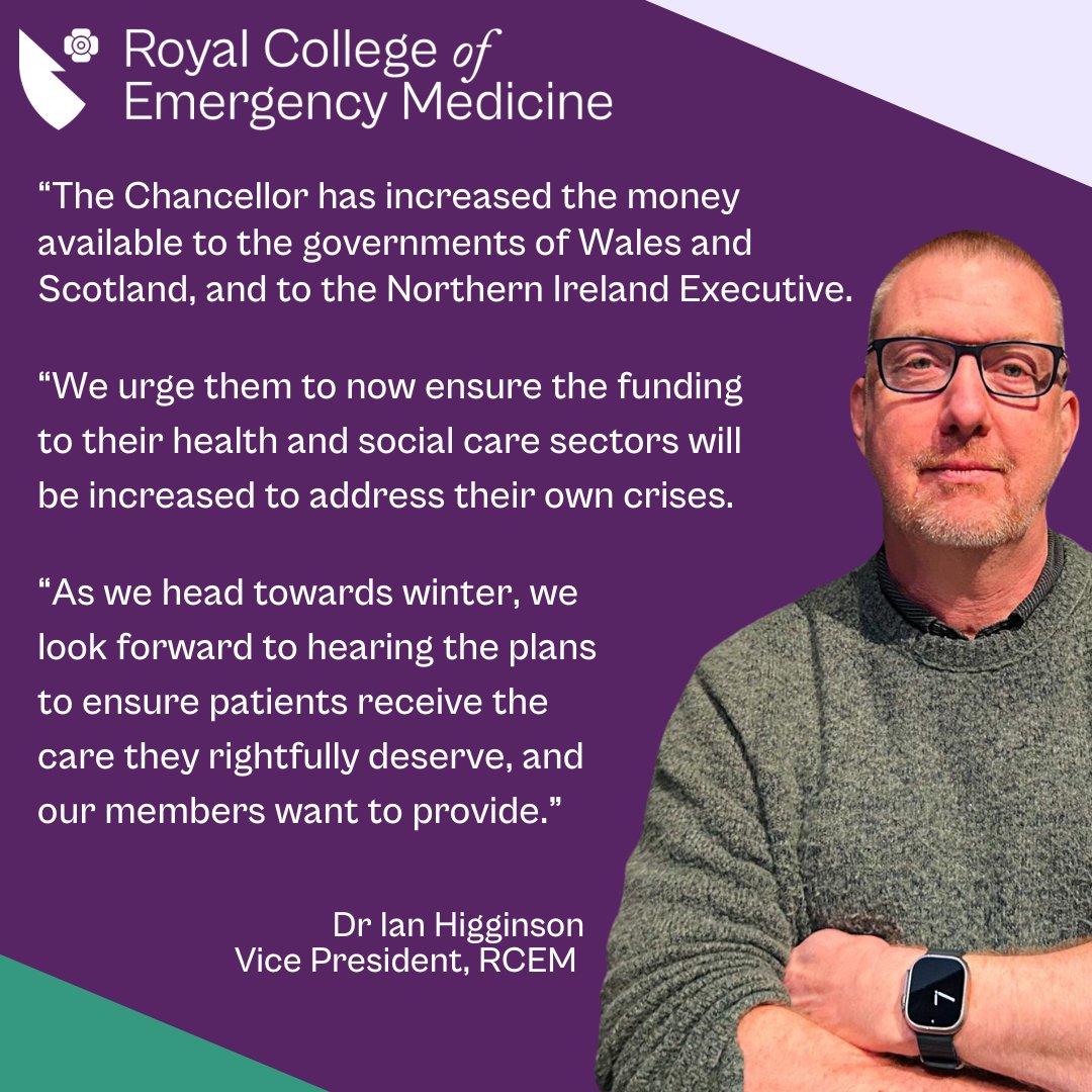 Royal College of Emergency Medicine (@rcollem) on Twitter photo #Budget24 Position on the funding settlements for the devolved nations.
Read in full: tinyurl.com/rcemNews3010
<a href="/VP_Scot_RCEM/">VP_Scotland_RCEM</a> <a href="/RCEMvp_NI/">VP RCEM NI</a> <a href="/VP_Wales_RCEM/">RCEM VP (Wales)</a> #Budget2024 #ResuscitateEmergencyCare #EmergencyMedicine #Budget24 Position on the funding settlements for the devolved nations.
Read in full: tinyurl.com/rcemNews3010
<a href="/VP_Scot_RCEM/">VP_Scotland_RCEM</a> <a href="/RCEMvp_NI/">VP RCEM NI</a> <a href="/VP_Wales_RCEM/">RCEM VP (Wales)</a> #Budget2024 #ResuscitateEmergencyCare #EmergencyMedicine