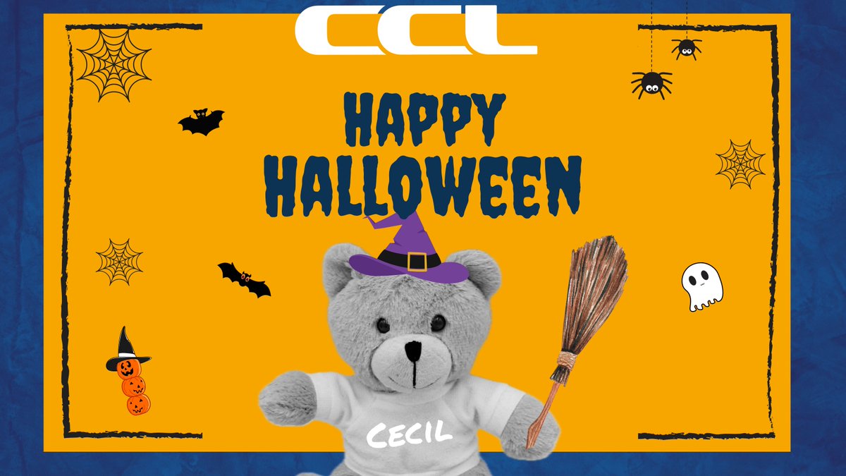🎃Spooky season is here and Cecil is getting into the spirit. We, at #CCL, wish you Happy #Halloween filled up with more treats than tricks! 👻