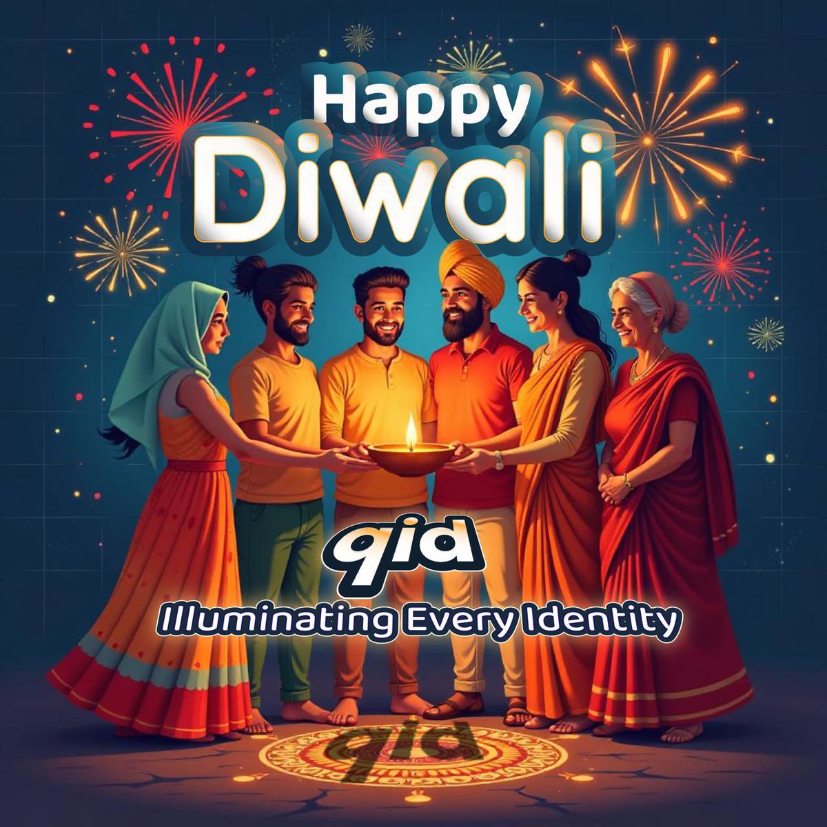 getqid's tweet photo. May this #DiwaliCelebration  bring new light, joy, and warmth to your life. As we celebrate the triumph of light over darkness, may your identities and memories remain safe, secure, and beautifully cherished.

Wishing you a prosperous and safe Diwali.

Happy Diwali! https://t.co/ZUaNfdega2