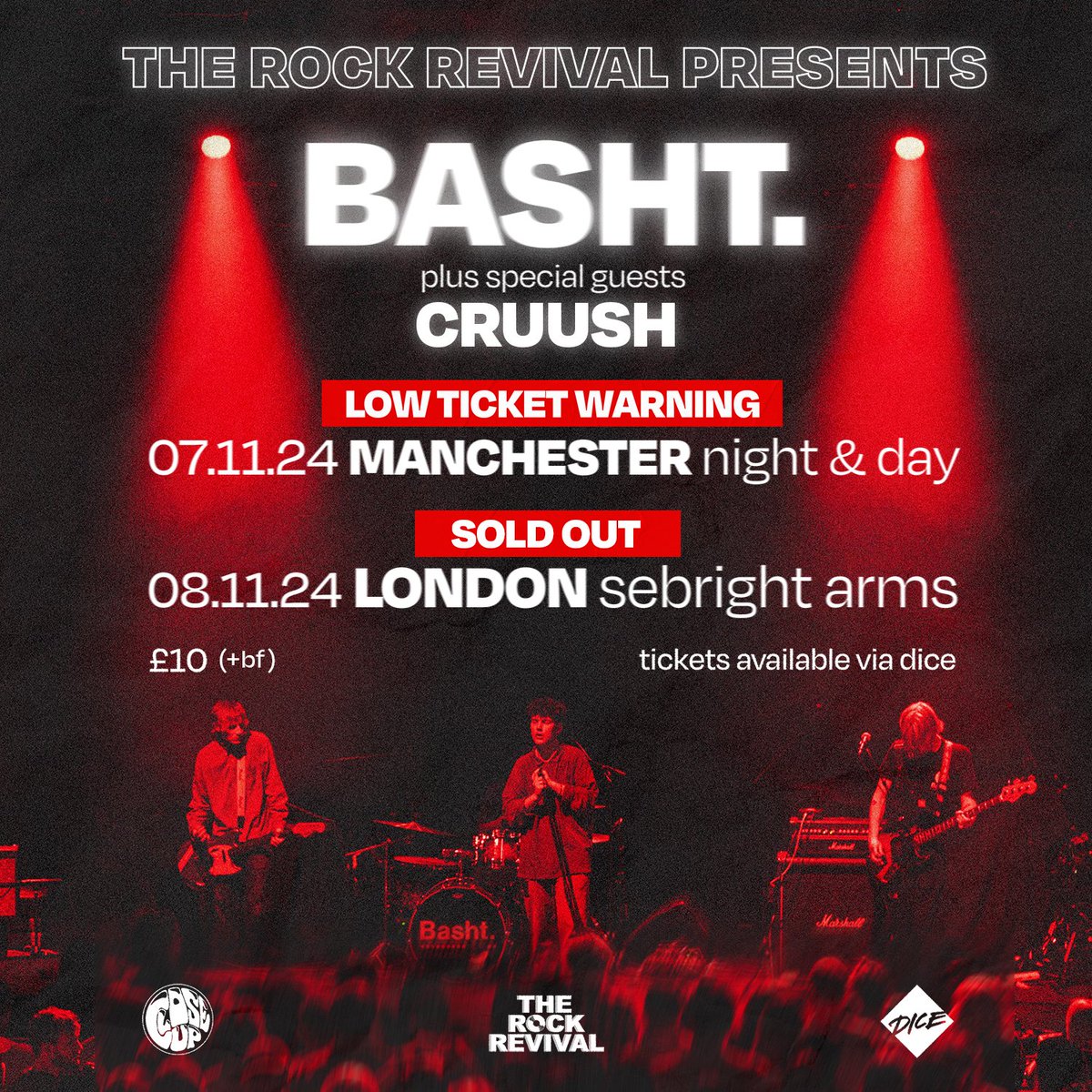 CloseUp (@closeuppromo) on Twitter photo TICKET WARNING :: Just 12 tickets remain for <a href="/TheRockRevival_/">The Rock Revival</a>'s MCR debut w/ <a href="/Bashtofficial/">Basht.</a> & <a href="/cruushband/">cruush</a> next week at <a href="/nightanddaycafe/">Night & Day Cafe</a>. (7/11)
LDN's <a href="/sebrightarms/">Sebright Arms</a> is already sold out, don't hang about and hit <a href="/dicefm/">DICE</a> NOW before they're gone 🖤 TICKET WARNING :: Just 12 tickets remain for <a href="/TheRockRevival_/">The Rock Revival</a>'s MCR debut w/ <a href="/Bashtofficial/">Basht.</a> & <a href="/cruushband/">cruush</a> next week at <a href="/nightanddaycafe/">Night & Day Cafe</a>. (7/11)
LDN's <a href="/sebrightarms/">Sebright Arms</a> is already sold out, don't hang about and hit <a href="/dicefm/">DICE</a> NOW before they're gone 🖤