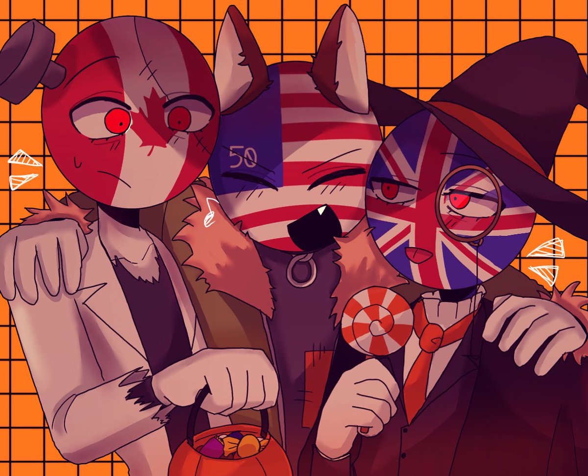 TRICK OR TREAT!!🎃

#CountryHumans #countryhumans #カントリーヒューマンズ