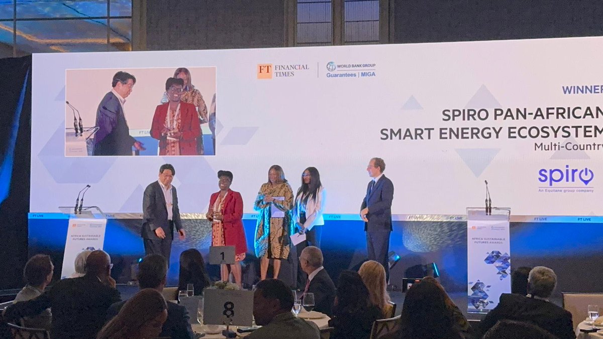 spirokenya's tweet image. Excited to announce we won the Pan African Smart Energy Ecosystem, Multi-Country award under the Resilient Infrastructure category at the Africa Sustainable Awards held yesterday in London. 
The award recognized Spiro’s efforts towards sustainable mobility.
#SpiroOnTheMove