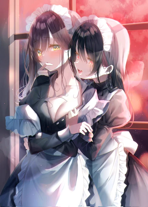 悪戯#創作百合 