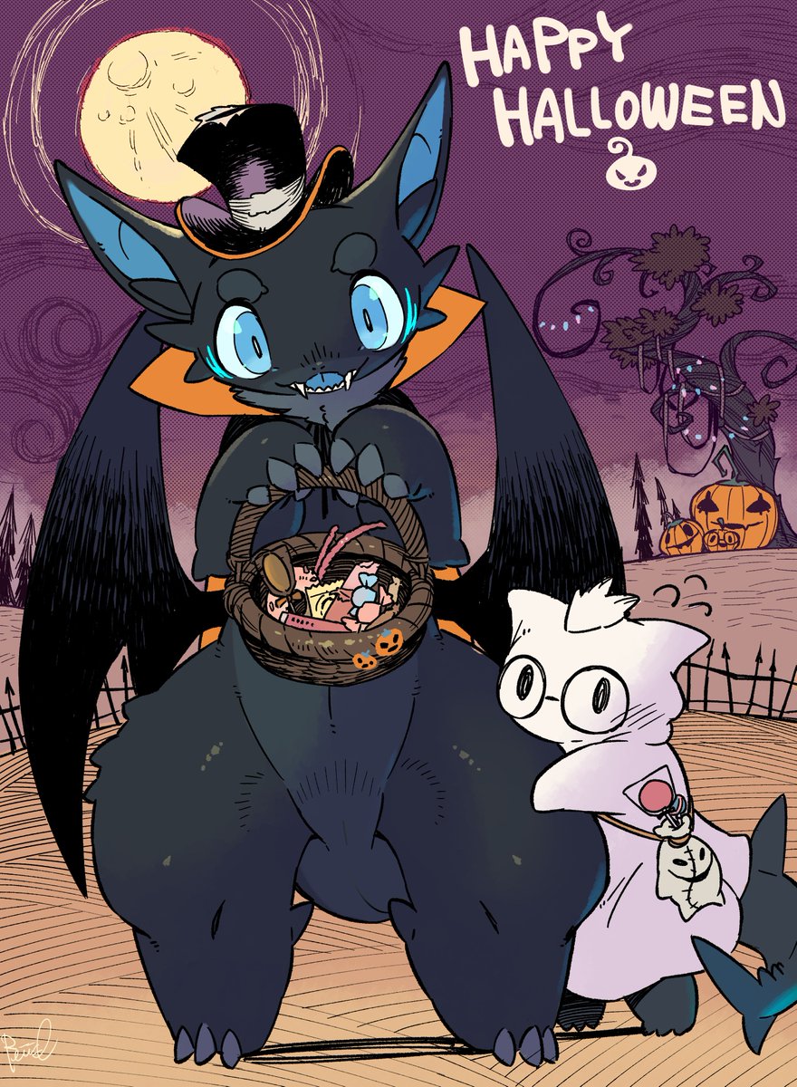 「ハッピーハロウィンHappy HalloweenFeliz Halloween 」|石村怜治🦈のイラスト