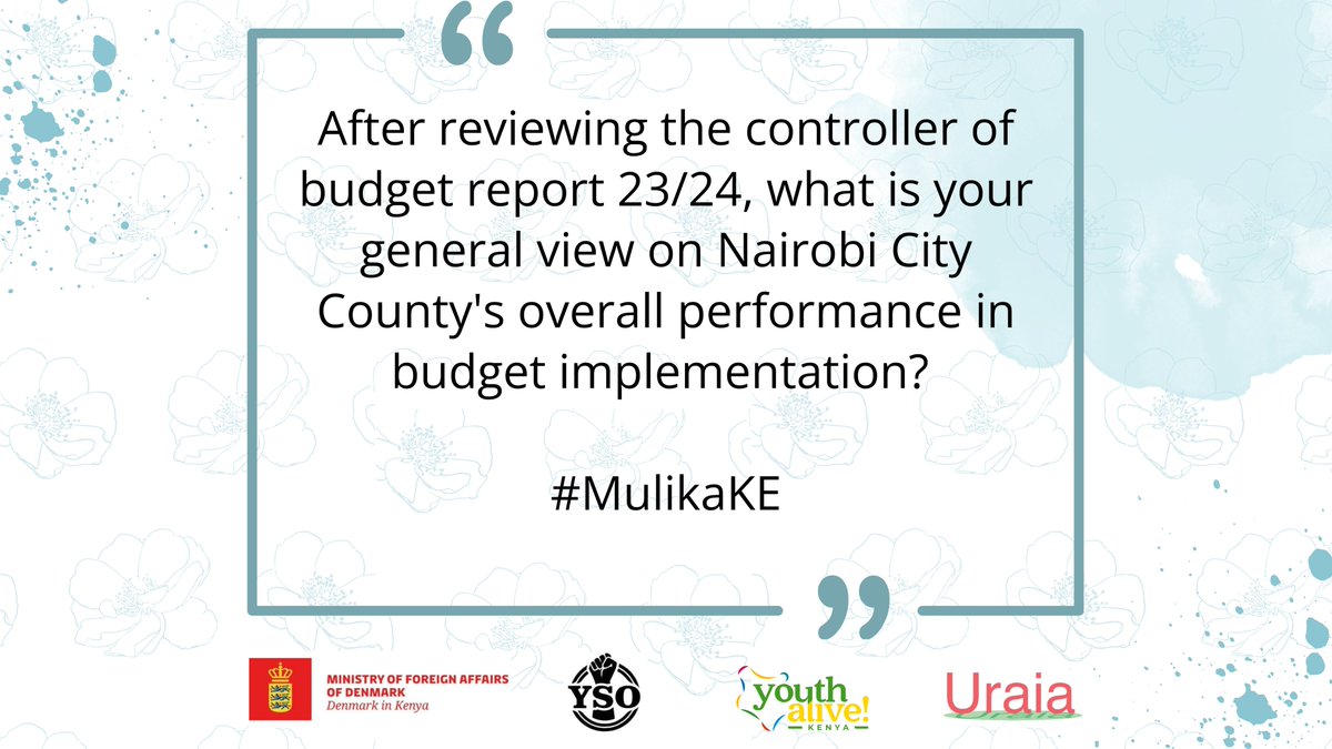 #MulikaKE

<a href="/YouthAliveKenya/">Youth Alive! Kenya</a> <a href="/denmarkinkenya/">Denmark in Kenya</a> <a href="/UraiaTrust/">Uraia Trust</a> <a href="/AYLF_Kenya/">AYLF (Kenya Chapter)</a> <a href="/siasaplace/">Siasa Place</a> <a href="/kenya_puppet/">Kenya Institute of Puppet Theatre</a> <a href="/elfafrica1/">Emerging Leaders Foundation-Africa</a>