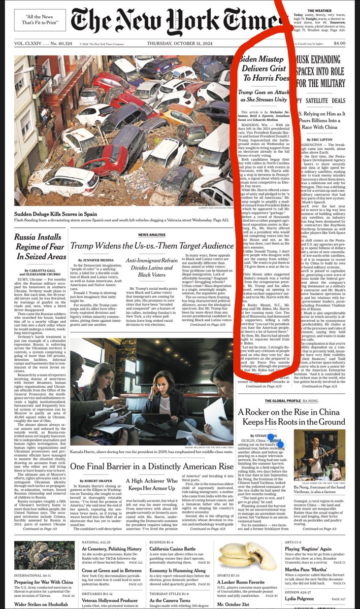 brianbeutler's tweet image. They put their own, historic exclusive from retired marine general John Kelly—Trump’s own chief of staff calling him a fascist and danger to America—on A12.