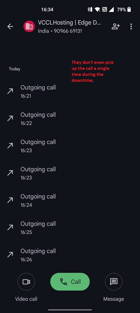 thinkhatindia's tweet photo. @VCCLHosting Disappointed service. Support system is weak, and downtime can stretch up to 1-3 days with no ETA on fixes. Calls go unanswered during outages, leaving us stranded. Definitely NOT reliable for professional use. Don’t waste money on the yearly fee—it’s not worth it! https://t.co/GooW6nsdmA