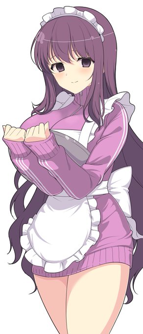 遅くなりましたが紫ちゃんお誕生日おめでとう～!!
ジャージメイドな紫ちゃんを描いてみました! 