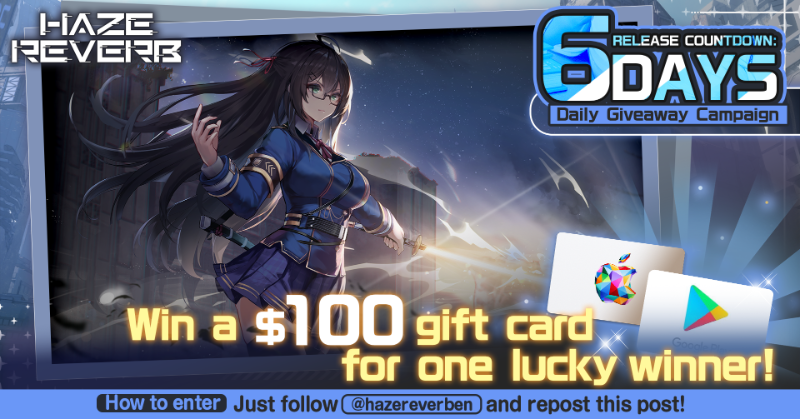 hazereverben's tweet photo. 【6 Days to Go!】

🚨 Only 6 days left until the action begins! Gear up for intense battles, uncover secrets, and defend humanity’s remnants in Haze Reverb. The future is in your hands!
🎁 Follow + Repost for a chance to win a $100 gift card!

#HazeReverb #Giantess