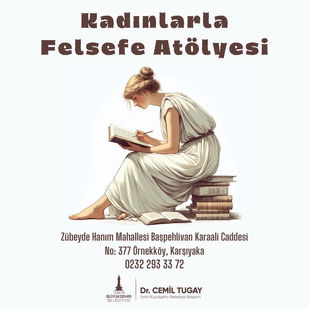 izbbkadin's tweet photo. KADINLARLA FELSEFE ATÖLYESİ…
Ege Üniversitesi THU dersi kapsamında, gönüllü eğitmenlerle yapılacak olan atölyemiz 8 Kasımda başlayacak, 9 hafta boyunca Cuma günleri  10.00-12.00 saatleri arasında gerçekleştirilecektir.
En geç 7 Kasım tarihine kadar başvurularınızı bekliyoruz. https://t.co/xFBYzuCG1j