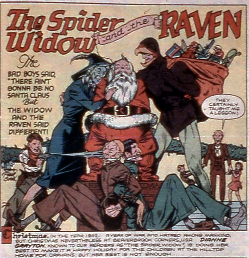 SBG/One Panel #790: Halloween Coming on Christmas 
siskoid.blogspot.com/2024/10/one-pa…
From Feature Comics #65 (February 1943)