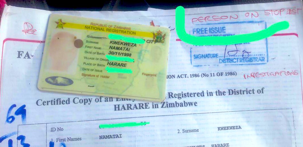 🔴 Apparently I’m blacklisted by the Government so I can not get an Identification Document: They called it a STOP LIST! 

Gather here if you have a moment: Today I went to replace my ID at Market Square. I went with the old ID to turn it in as part of requesting a new one as it