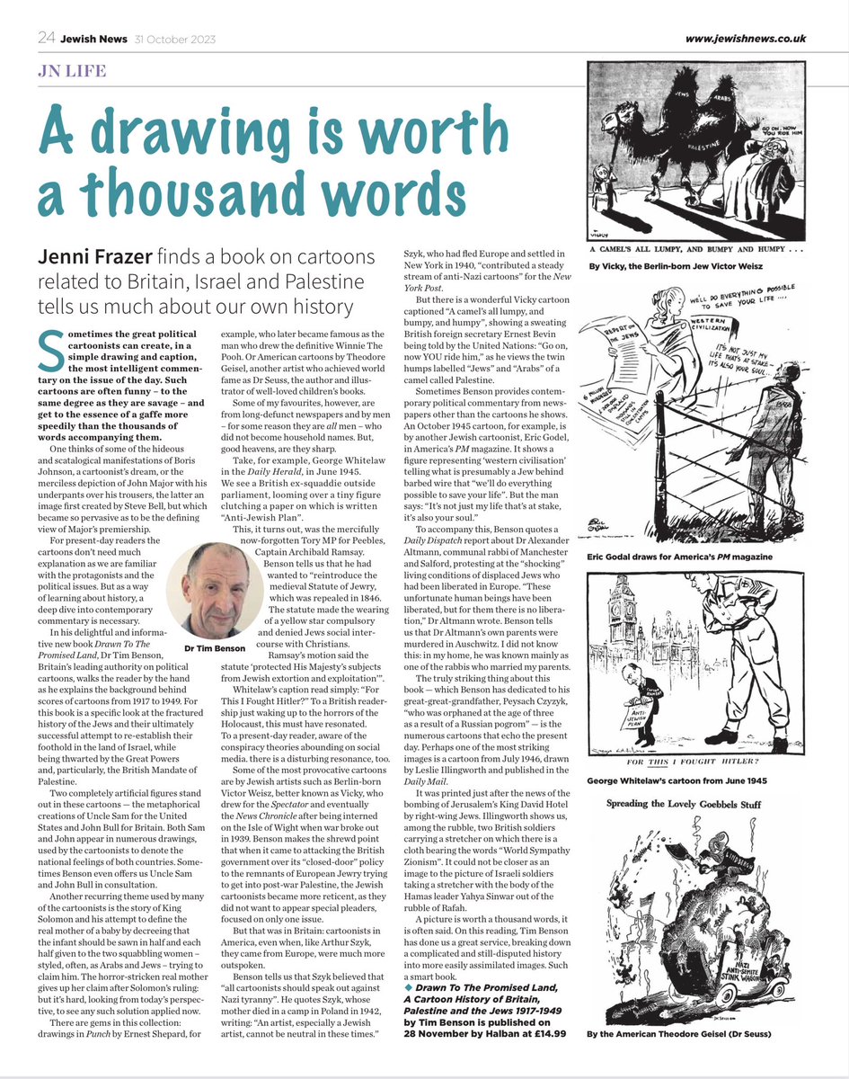 Jenni Frazer finds a book on cartoons related to Britain, Israel and Palestine tells us much about our own history