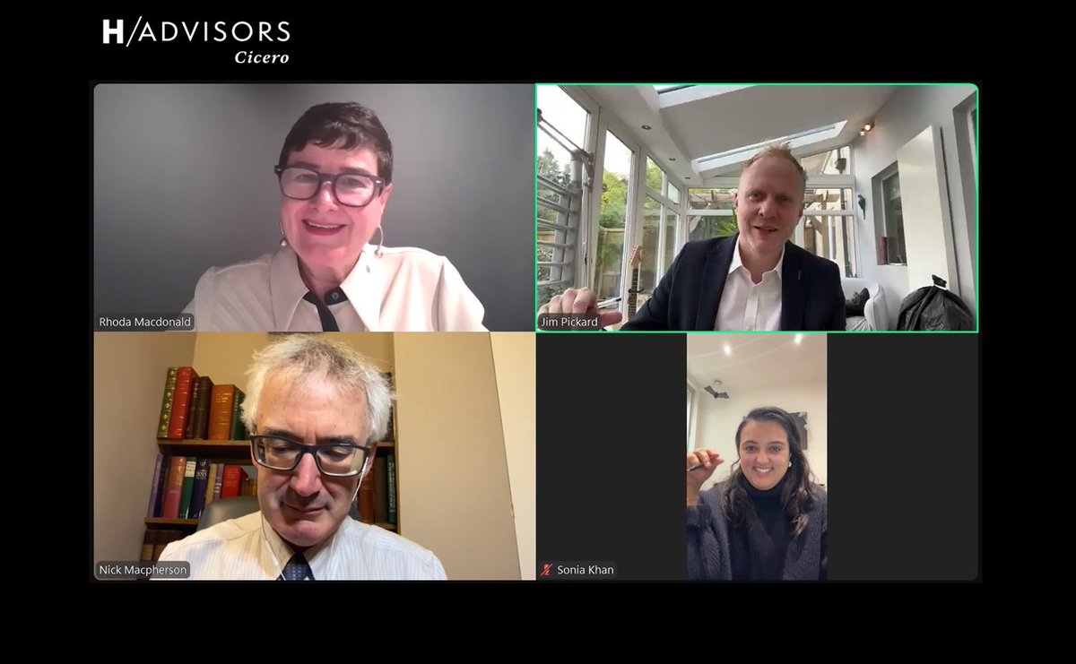 H/Advisors Cicero (@ciceroglobal) on Twitter photo Huge thanks to all who attended our #Budget webinar this morning, and panellists <a href="/PickardJE/">Jim Pickard 🐋</a> <a href="/nickmacpherson2/">Nick Macpherson</a> Sonia Khan and <a href="/RhodaMacdonald/">Rhoda Macdonald</a>.
A very informative discussion and thought-provoking Q&A.
Keep up to date with our upcoming events on our website: cicero-group.com/news/ Huge thanks to all who attended our #Budget webinar this morning, and panellists <a href="/PickardJE/">Jim Pickard 🐋</a> <a href="/nickmacpherson2/">Nick Macpherson</a> Sonia Khan and <a href="/RhodaMacdonald/">Rhoda Macdonald</a>.
A very informative discussion and thought-provoking Q&A.
Keep up to date with our upcoming events on our website: cicero-group.com/news/