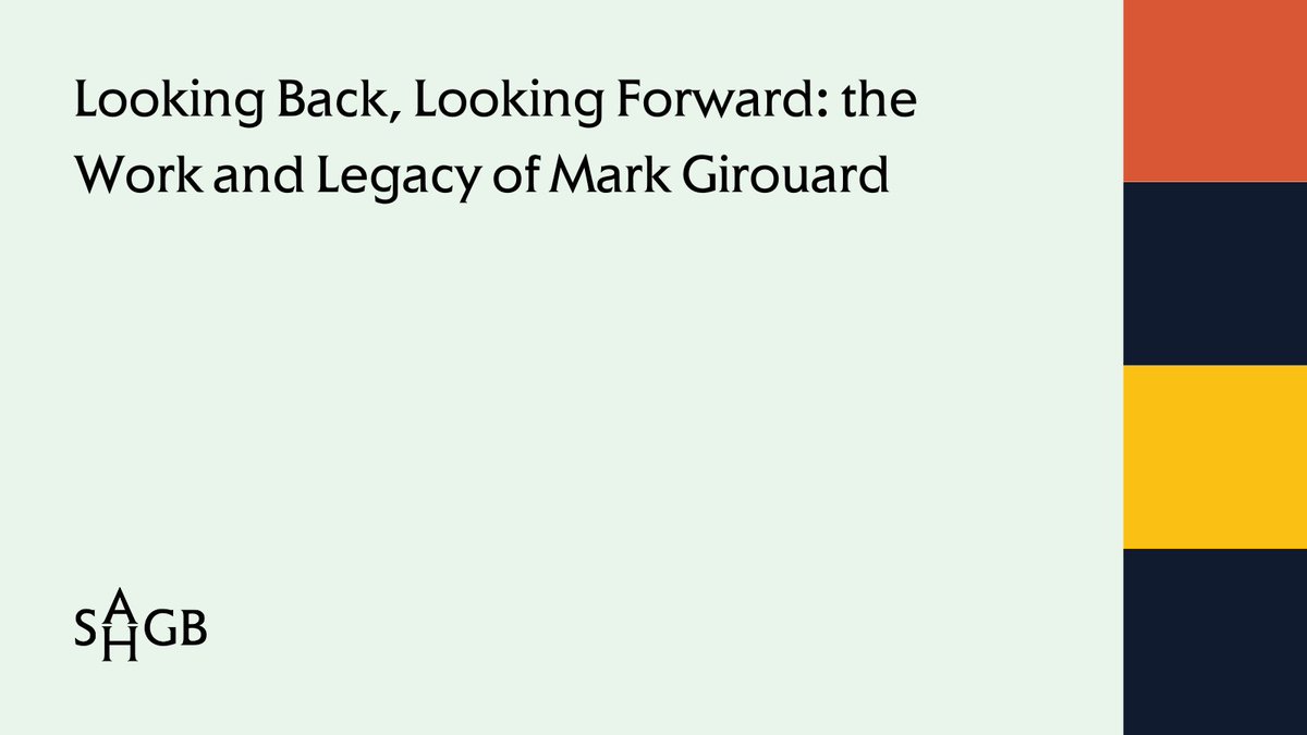 SAHGB (@thesahgb) on Twitter photo The event recording is now available online.
“Looking Back, Looking Forward: the Work and Legacy of Mark Girouard” held on 26 October 2024 with <a href="/CourtauldRes/">The Courtauld Research Forum</a>, celebrated the life and contribution of renowned architectural historian Mark Girouard.
sahgb.org.uk/news/mark-giro… The event recording is now available online.
“Looking Back, Looking Forward: the Work and Legacy of Mark Girouard” held on 26 October 2024 with <a href="/CourtauldRes/">The Courtauld Research Forum</a>, celebrated the life and contribution of renowned architectural historian Mark Girouard.
sahgb.org.uk/news/mark-giro…