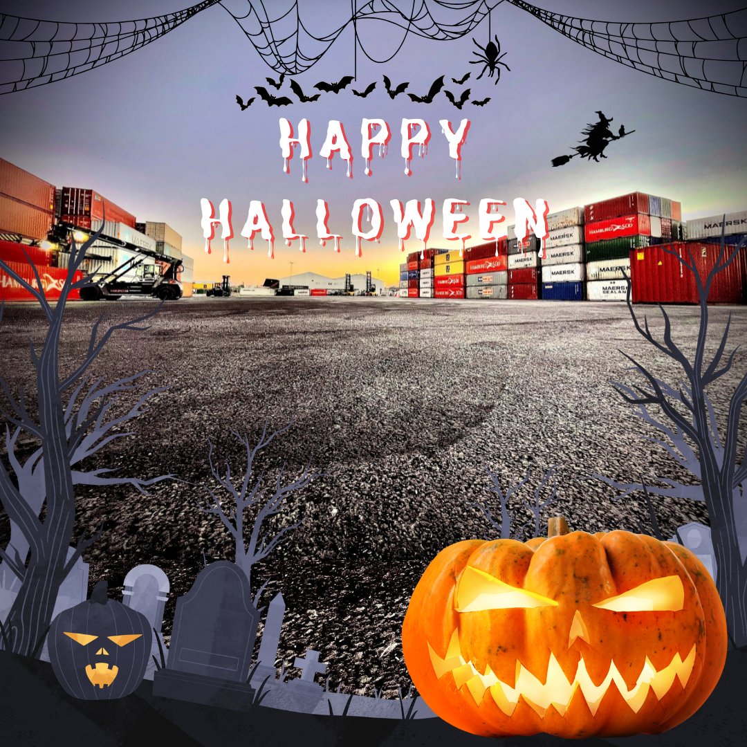 CooperSHGroup's tweet photo. 🎃 Happy Halloween from all of us at Cooper Handling!  Have you got a scary number of containers to move, but need heavy-duty lifting equipment on a short-term, or long-term hire? 

✅ Reachstackers
✅ Heavy-Duty Forklifts

☎ 01926 658900
✉ info@cooperhandling.com
#rental https://t.co/4IQA1XDYH6