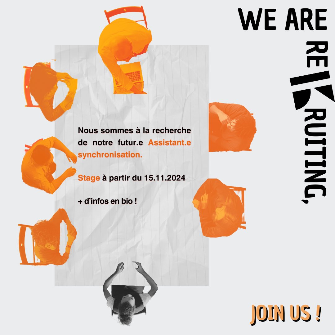 📢 Nous sommes à la recherche de notre futur.e Assistant.e synchronisation (stage à partir du 15 novembre) !

Rejoignez l’équipe d’Alter K pour relever de nouveaux défis 🎶

🌐 Plus d’infos : bit.ly/48sof1M

#Recrutement #MusicIndustry #sync #Musique #AlterK