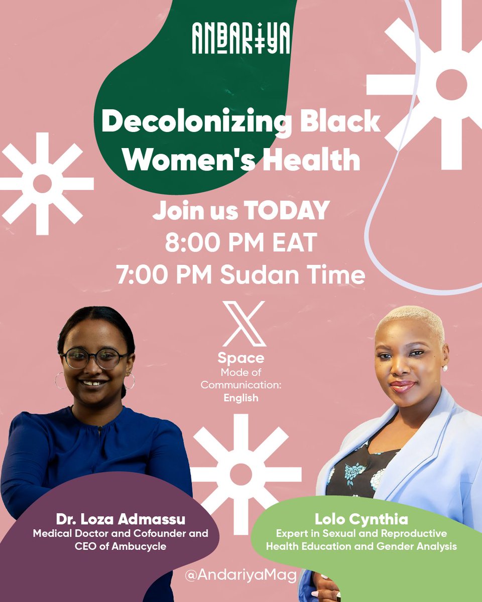 It is today!! On our regional X space, we are hosting a critical conversation on “Decolonizing Women’s Health.” Together, we will explore what it means to reclaim health autonomy for African women, delving into how they navigate healthcare systems and the biases embedded within