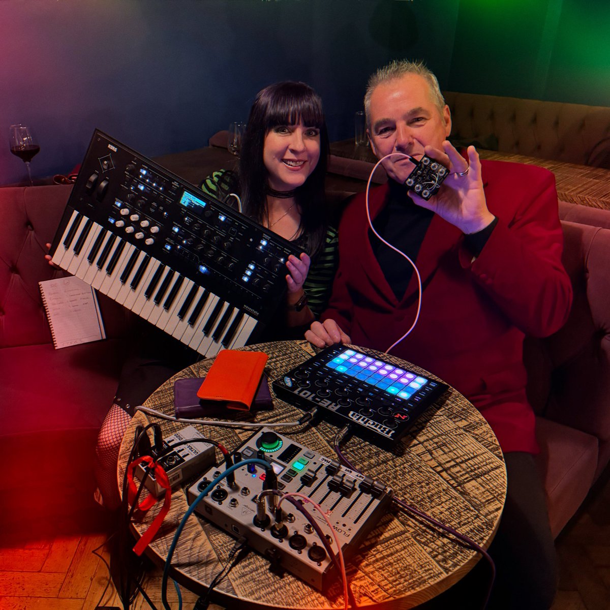 Dots (@iamseeingdots) on Twitter photo Had a great time providing music for the spooky Silent Movie night last night at <a href="/theoldcourts/">The Old Courts</a>, alongside the fabulous Taylor Giacoma 😀 Tonight we used the <a href="/KorgUK/">Korg UK & Ireland</a> Wavestate, <a href="/bastlinstrument/">Bastl Instruments</a> Kastle and the <a href="/WeAreNovation/">Novation</a> Circuit Tracks Had a great time providing music for the spooky Silent Movie night last night at <a href="/theoldcourts/">The Old Courts</a>, alongside the fabulous Taylor Giacoma 😀 Tonight we used the <a href="/KorgUK/">Korg UK & Ireland</a> Wavestate, <a href="/bastlinstrument/">Bastl Instruments</a> Kastle and the <a href="/WeAreNovation/">Novation</a> Circuit Tracks
