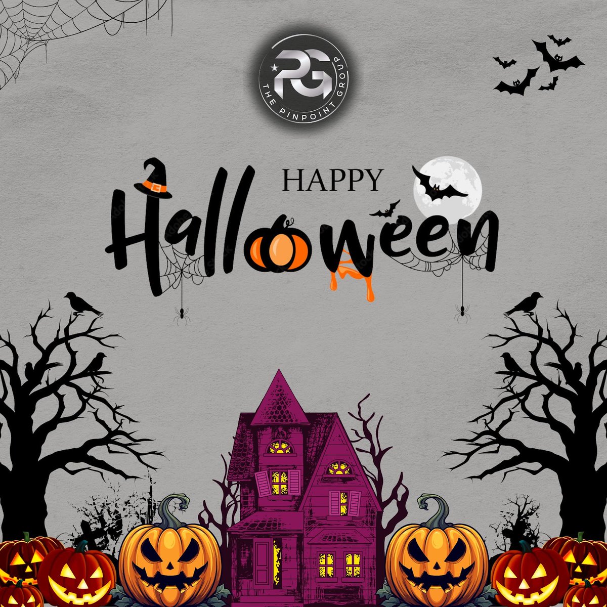 Pinpoint_Group's tweet photo. 🎃 Happy Halloween! 👻
.
It's time to get your spooky on! Whether you're trick-or-treating, carving pumpkins, or watching scary movies, enjoy the chills, thrills, and all the fun that comes with this haunted holiday! 🕸️🦇 
.
#HappyHalloween #SpookyVibes #TrickOrTreat https://t.co/Fmt70jGRkx