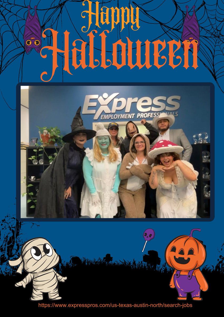 👻🎃👻🎃Wishing you a Happy Halloween from all of us at the North Express office!👻🎃👻🎃

Apply Today!
expresspros.com/us-texas-austi…
or call us at 512-453-3838