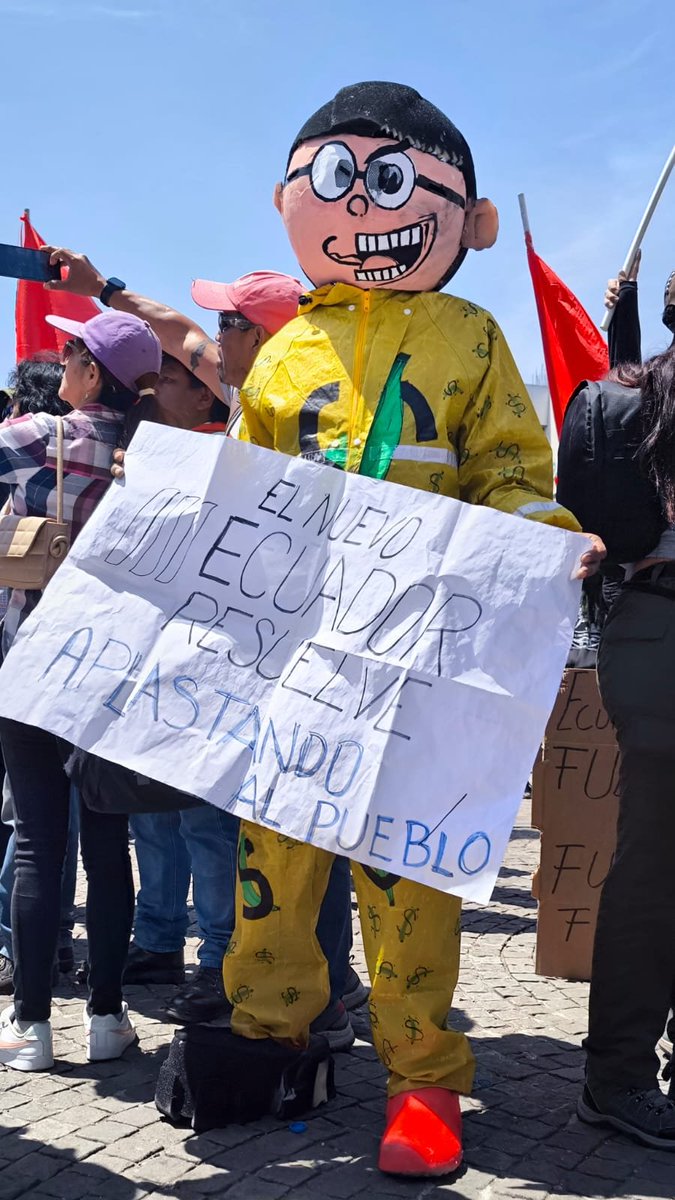 DanielGranjaEc's tweet photo. ¡Viva Ecuador, viva la dignidad del pueblo 🇪🇨✊🏼!
#NoboaNuncaMás
#YaTeVas https://t.co/nkr8jOEUy8
