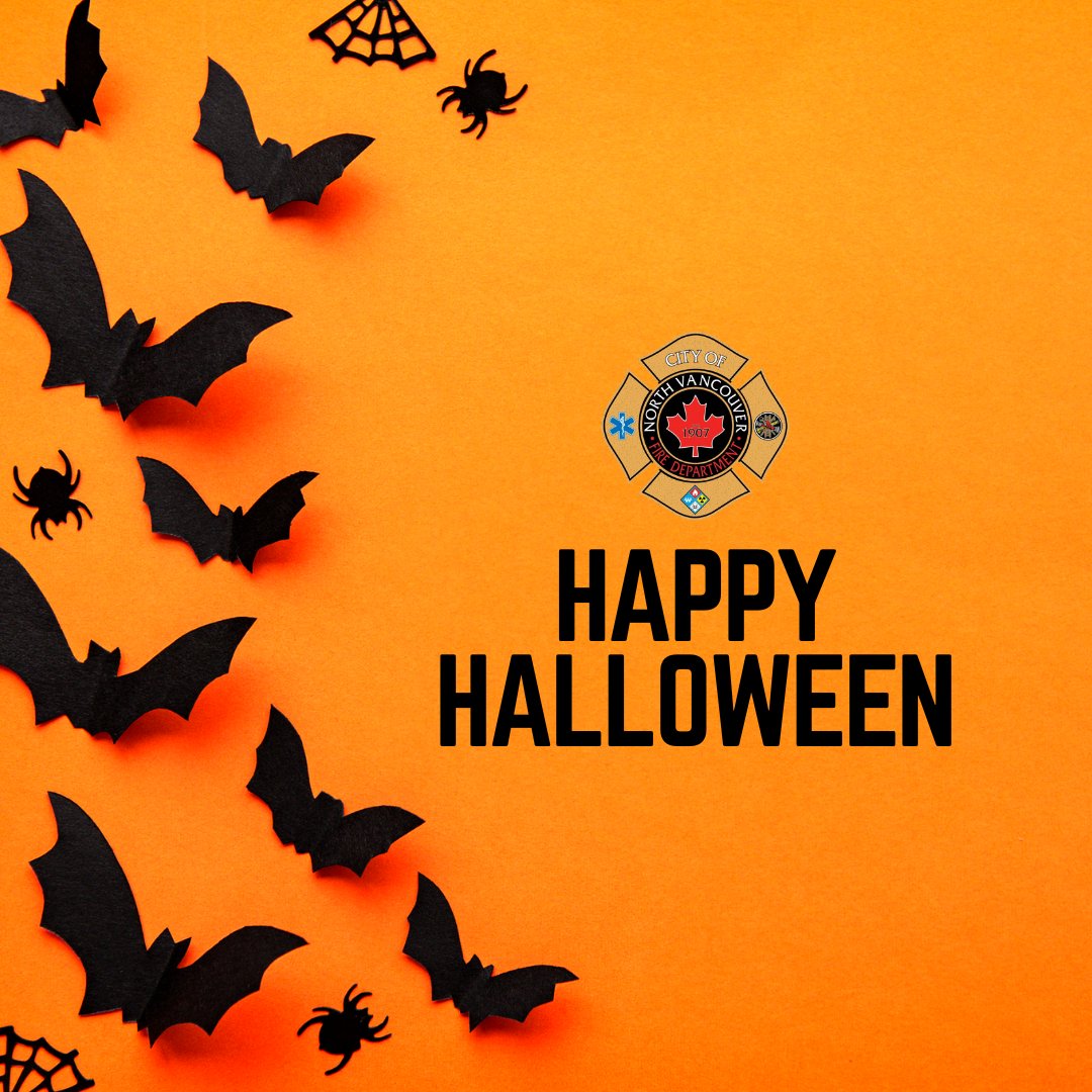 🎃 Happy Halloween from the North Vancouver City Fire Department!🎃

We wish everyone a spooky, safe night of fun and sweet treats. Have a fang-tastic time, North Vancouver, stay safe, and have a Happy Halloween!

@cityofnorthvan

#happyhalloween