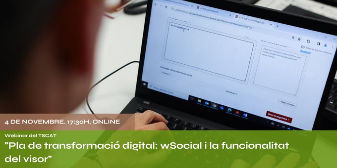 Si treballes en una àrea bàsica de #ServeisSocials, t’interessa aquesta formació del <a href="/treballsocial1/">Col·legi de Treball Social de Catalunya</a> 👇

💻El #wSocial és una eina digital d’intervenció que impulsem per facilitar la feina dels professionals i millorar l’atenció a les persones usuàries.

tscat.cat/actualitat/not…