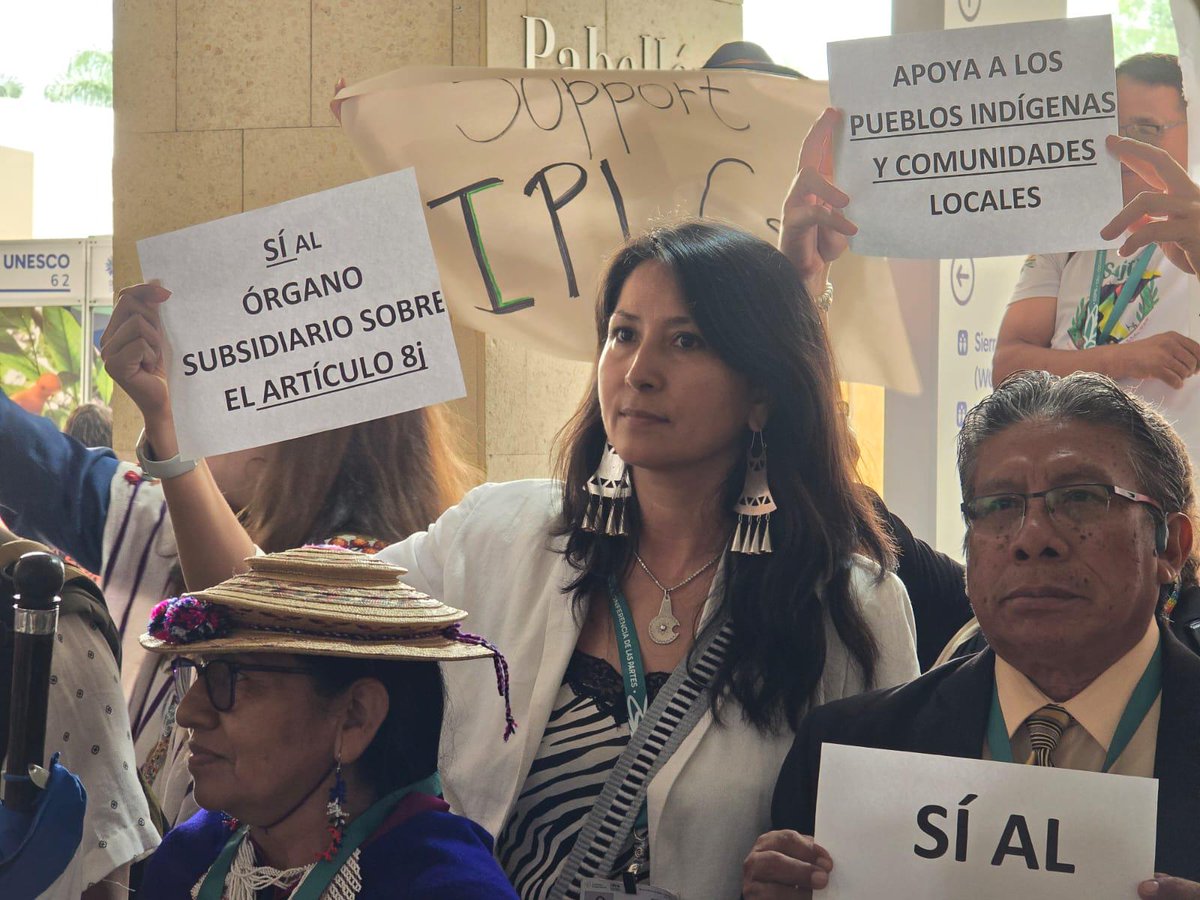 UNHumanRights's tweet photo. The biodiversity crisis demands human rights solutions.

Attacks on environmental activists & Indigenous Peoples are unacceptable violations and strike at our shared freedom & the health of our planet.

There will be no peace with nature if we cannot protect human rights & its defenders -- Assist. Secretary-General Ilze Brands Kehris tells #COP16Colombia. https://t.co/FznF6hGYm4
