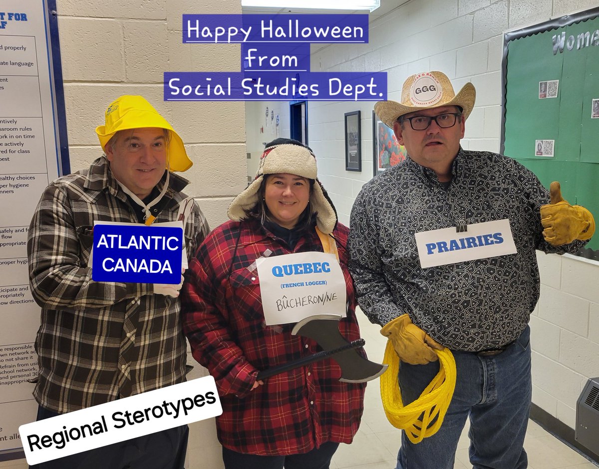 Social Studies Dept in the Canadian Spirit on Halloween. <a href="/SPJHPythons/">SPJH</a> <a href="/SPJH_Pythons/">SPJH_Pythons</a>