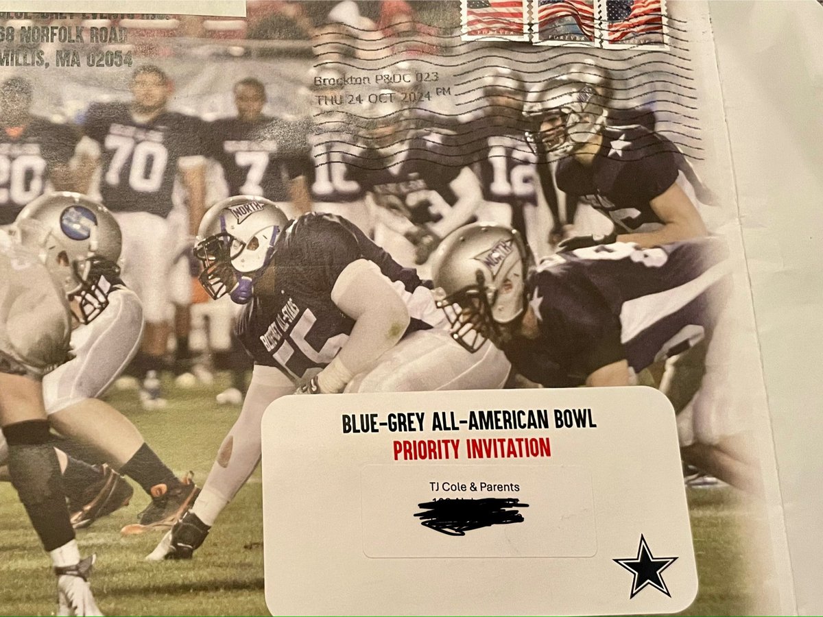 TJ Cole (@tjcole_5) on Twitter photo BEYOND blessed to be invited to play in the Blue and Gray All American Game!!!@BlueGreyFB <a href="/HallTechSports1/">Hall-Tech Sports</a> <a href="/AL7AFootball/">Alabama7AFootball</a> <a href="/DarrellMiles20/">Coach Darrell Miles Sr.</a> <a href="/RduttonRich/">Rich</a> BEYOND blessed to be invited to play in the Blue and Gray All American Game!!!@BlueGreyFB <a href="/HallTechSports1/">Hall-Tech Sports</a> <a href="/AL7AFootball/">Alabama7AFootball</a> <a href="/DarrellMiles20/">Coach Darrell Miles Sr.</a> <a href="/RduttonRich/">Rich</a>