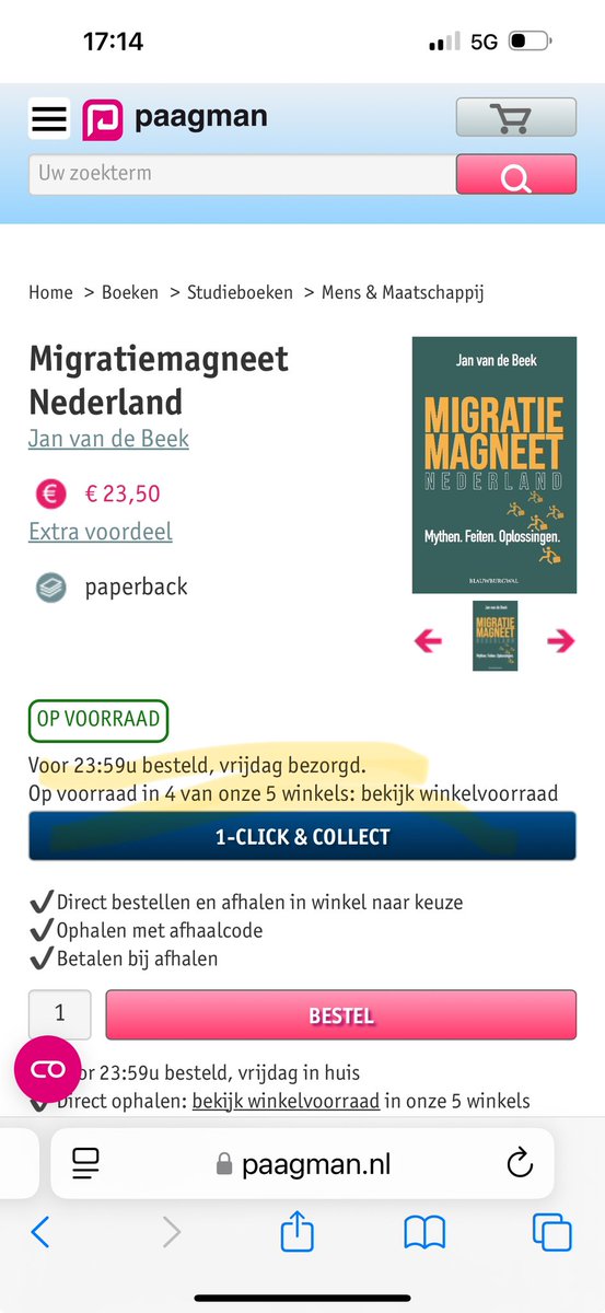 paagman's tweet photo. @chrisarfak In vier van onze vijf winkels op voorraad… https://t.co/M2y4WNwrGb
