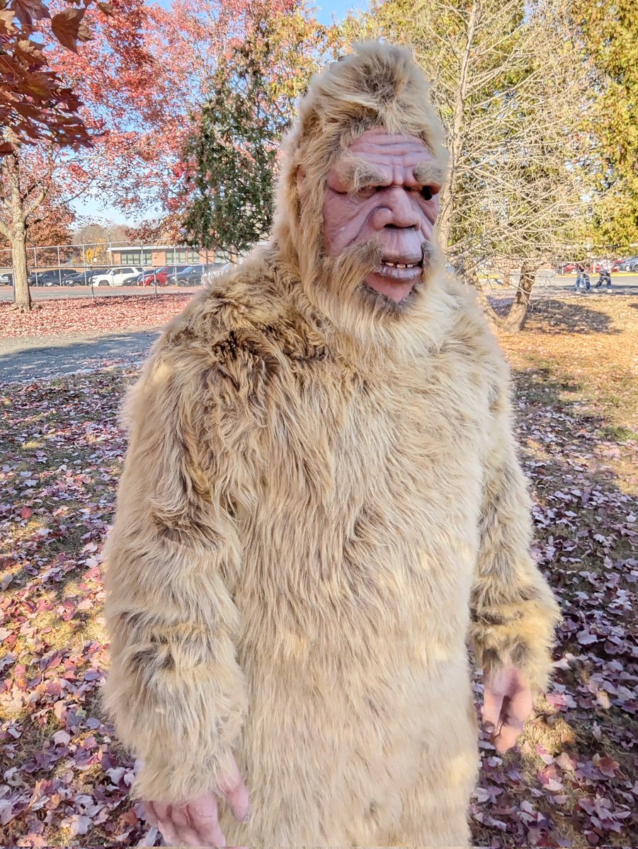 SuYaming's tweet photo. Global warming... Temperature 82F today! bigfoot came out of the forest to the town today. https://t.co/ntaaBAOdB7