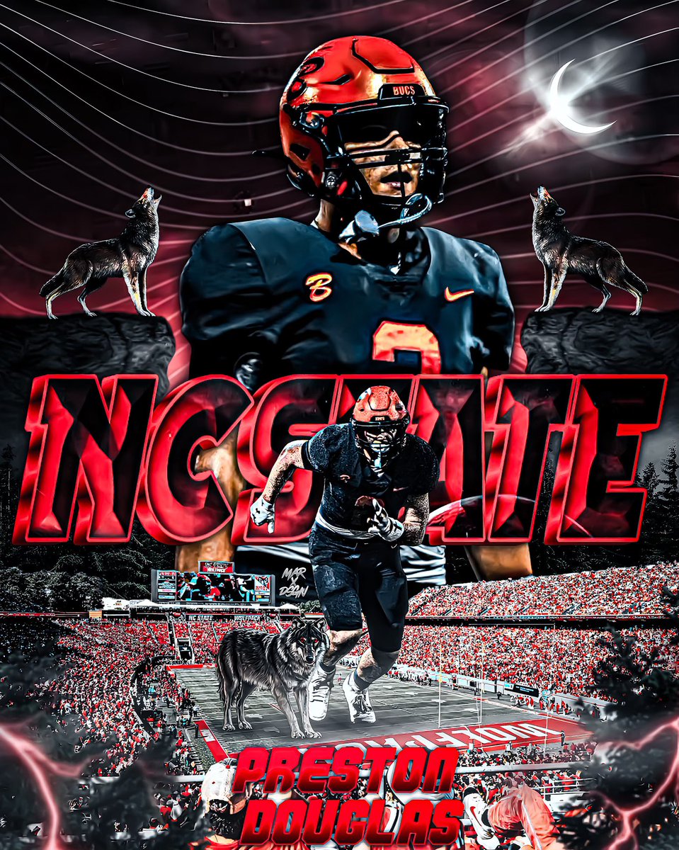 EraPrep's tweet photo. Breaking News: 3⭐️ TE Preston Douglas announces a FLIP commitment from S. Carolina to NC St‼️ his NIL Representative Kevin Anderson (@Reach_NIL ) tells NewEraPrep

The 6 foot 3 vertical threat is one of the most physically imposing players in South Florida, dominating at both TE and EDGE. 

“Go Wolfpack, I’m home. AO1”