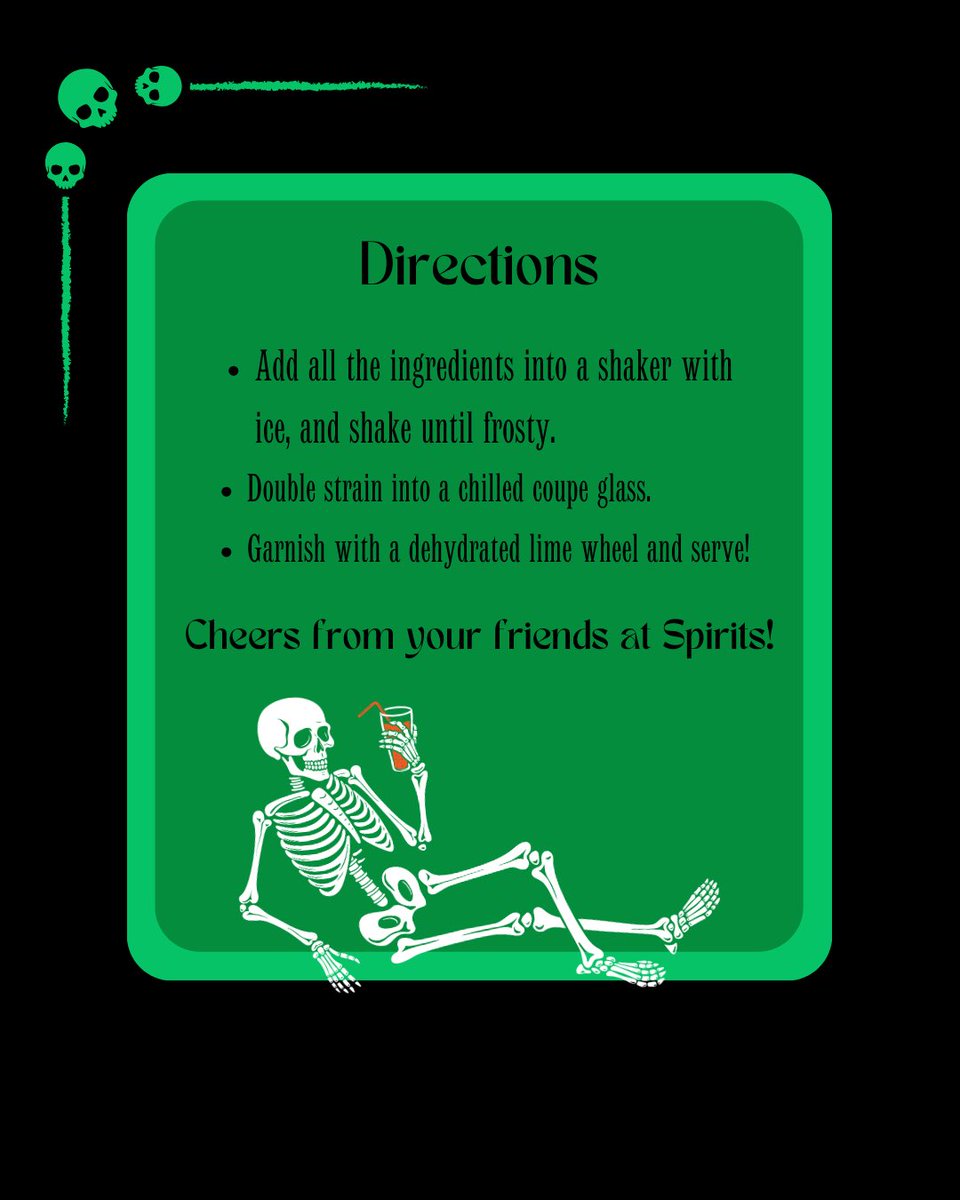 Start your Halloween off right with our latest cocktail recipe, The Re-Animator, Revived! This spirited drink is a play on the Corpse Reviver—perfect to sip to while indulging in a Spirits binge session 🍸👻