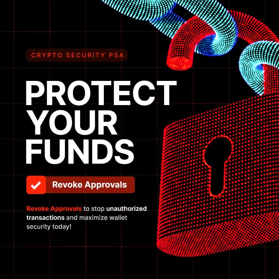Radiant Capital (@rdntcapital) on Twitter photo 🚨 Security PSA 🚨
To ensure maximum wallet security, this is a reminder to revoke Token approvals!
Visit <a href="/RevokeCash/">Revoke.cash</a> or use <a href="/Rabby_io/">Rabby Wallet</a> to revoke permissions you no longer need. This simple step can help safeguard your assets in the event of an unforeseen exploit. Stay safe! 🚨 Security PSA 🚨
To ensure maximum wallet security, this is a reminder to revoke Token approvals!
Visit <a href="/RevokeCash/">Revoke.cash</a> or use <a href="/Rabby_io/">Rabby Wallet</a> to revoke permissions you no longer need. This simple step can help safeguard your assets in the event of an unforeseen exploit. Stay safe!