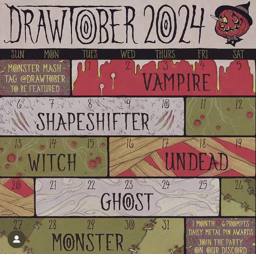 SpallSpartan's tweet photo. Forgot to upload my month of Drawtober art each day, so I’m releasing them all as a photo dump! Happy Halloween! 🎃
#drawtober2024 #HappyHalloween #halloween2024 #spookyart #monsters #Inktober https://t.co/SAzHu3DI2i